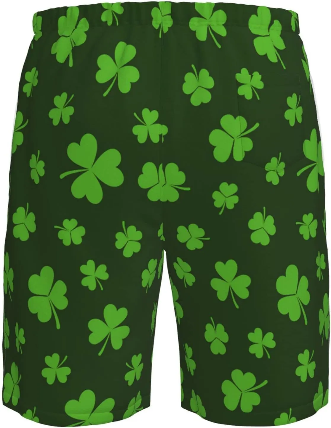 St Patricks Day Shamrocks Men's Shorts Mesh Shorts Men's Mesh Basketball Shorts Men's Mesh Gym Shorts