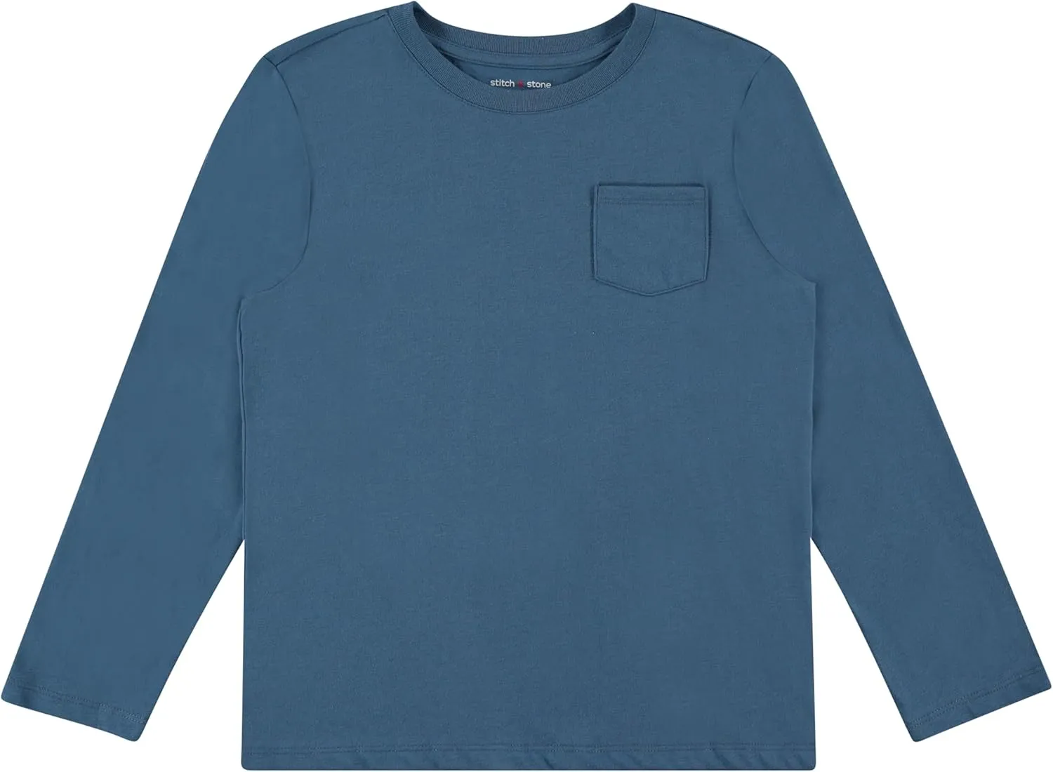 Stitch & Stone Boys 4-Pack Long Sleeve Graphic Tops, Stylish and Comfortable Tees for Kids