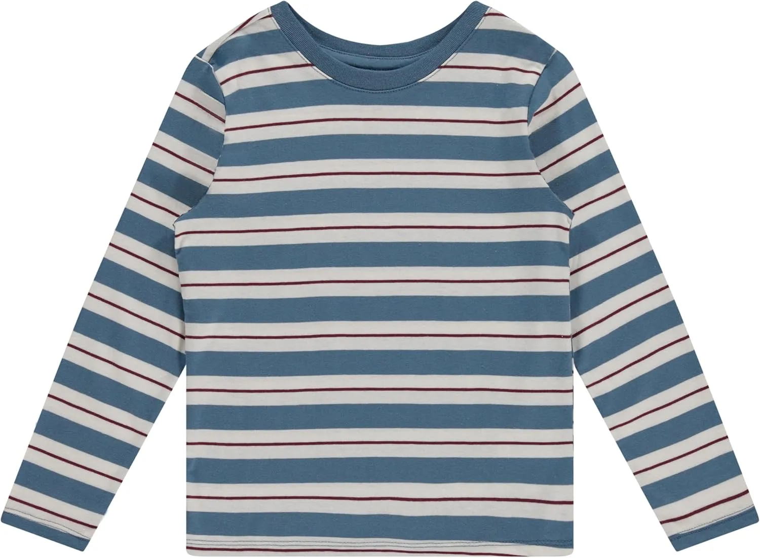 Stitch & Stone Boys 4-Pack Long Sleeve Graphic Tops, Stylish and Comfortable Tees for Kids