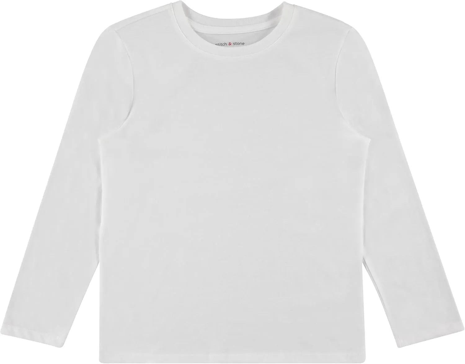 Stitch & Stone Boys 4-Pack Long Sleeve Graphic Tops, Stylish and Comfortable Tees for Kids