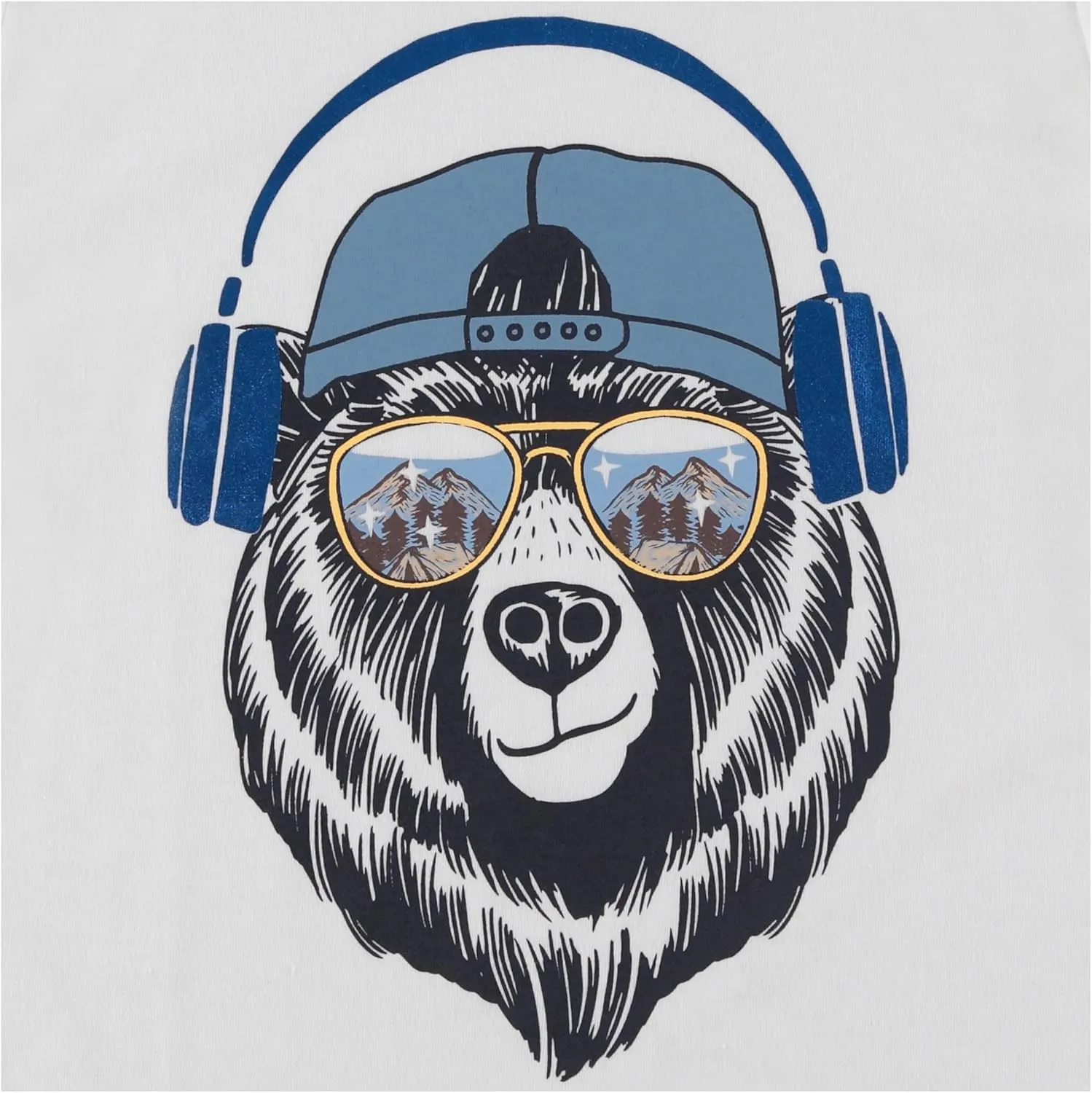Stitch & Stone Boys 4-Pack Long Sleeve Graphic Tops, Stylish and Comfortable Tees for Kids
