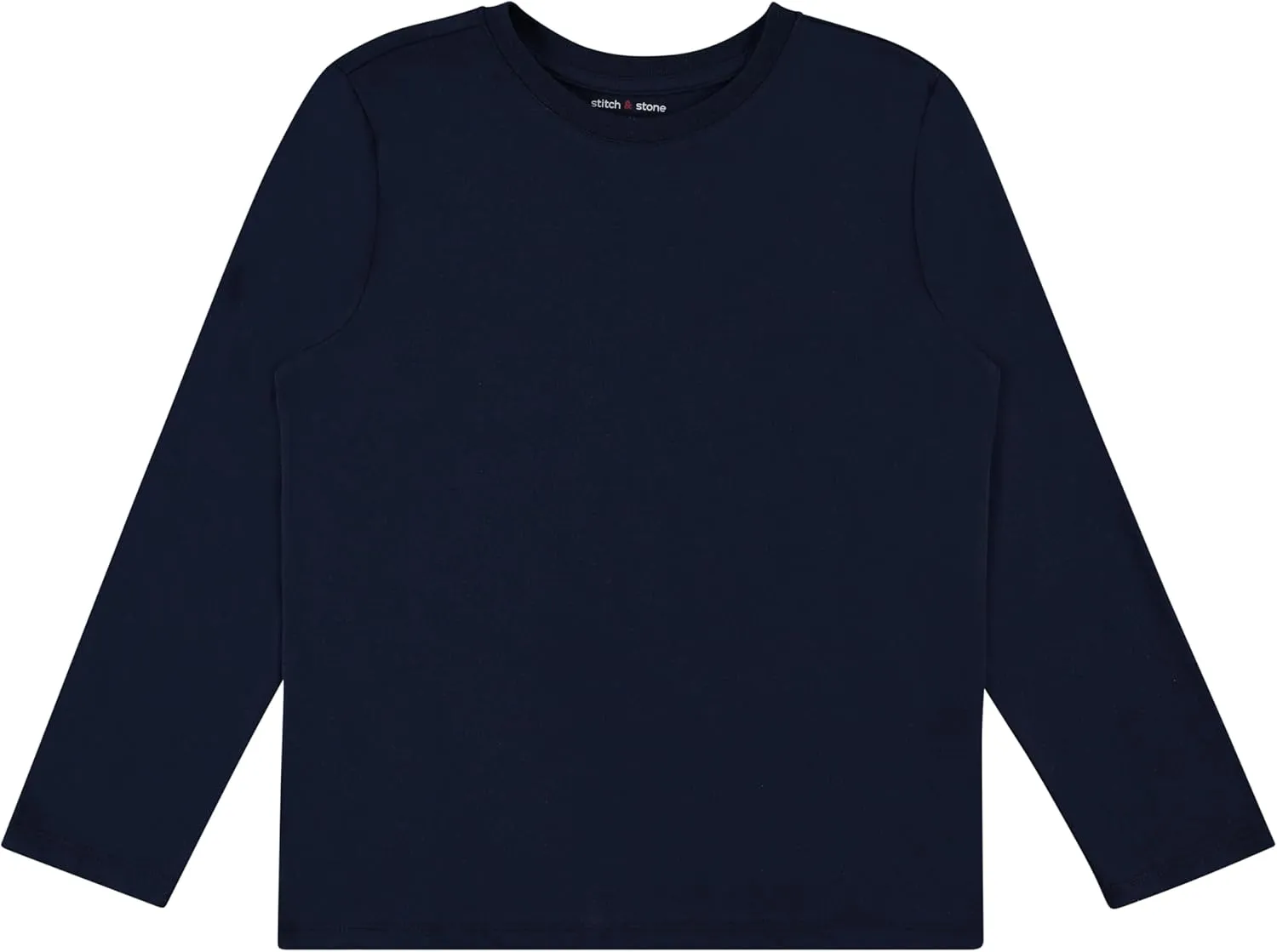 Stitch & Stone Boys 4-Pack Long Sleeve Graphic Tops, Stylish and Comfortable Tees for Kids