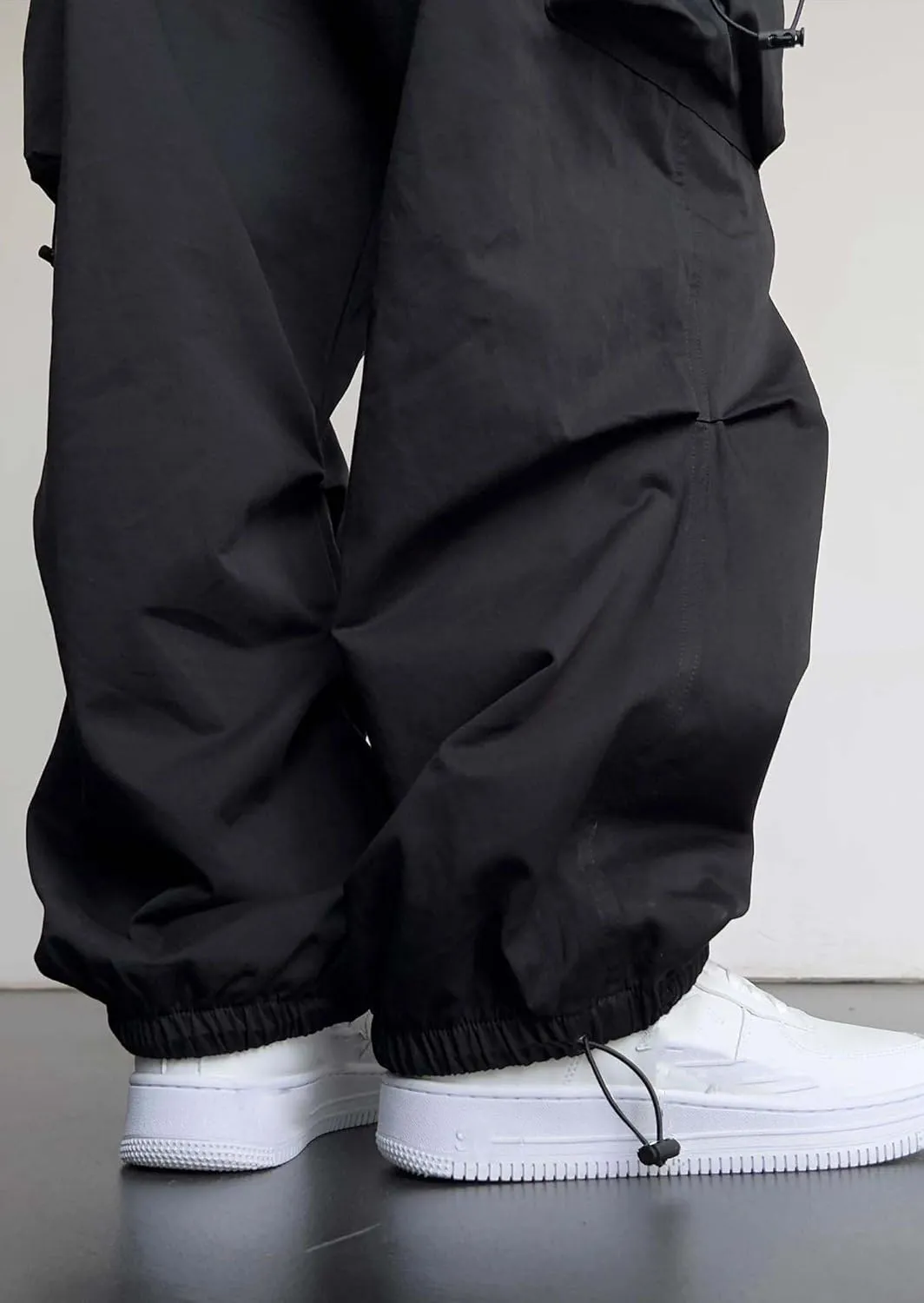 Streetwear Spring Summer Cargo Pants Men Multi-Pocket Casual Jogger Wide Leg Loose
