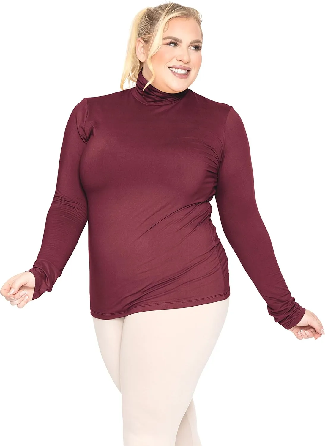 STRETCH IS COMFORT Women's Plus Size Relaxed and Regular Turtleneck | XL - 7X