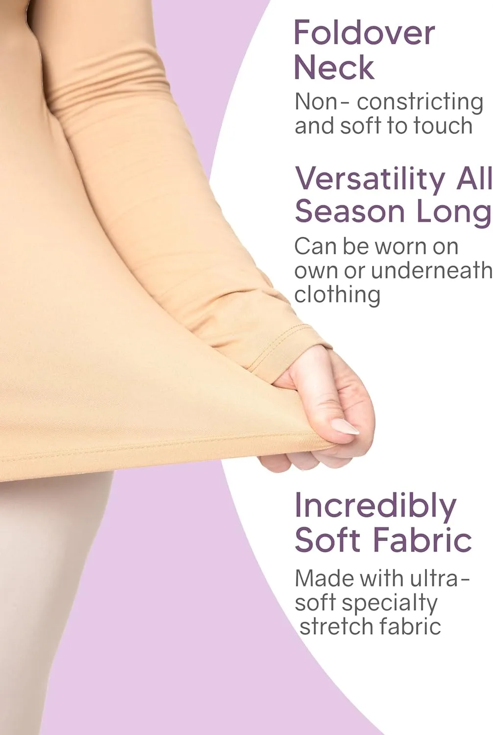 STRETCH IS COMFORT Women's Plus Size Relaxed and Regular Turtleneck | XL - 7X