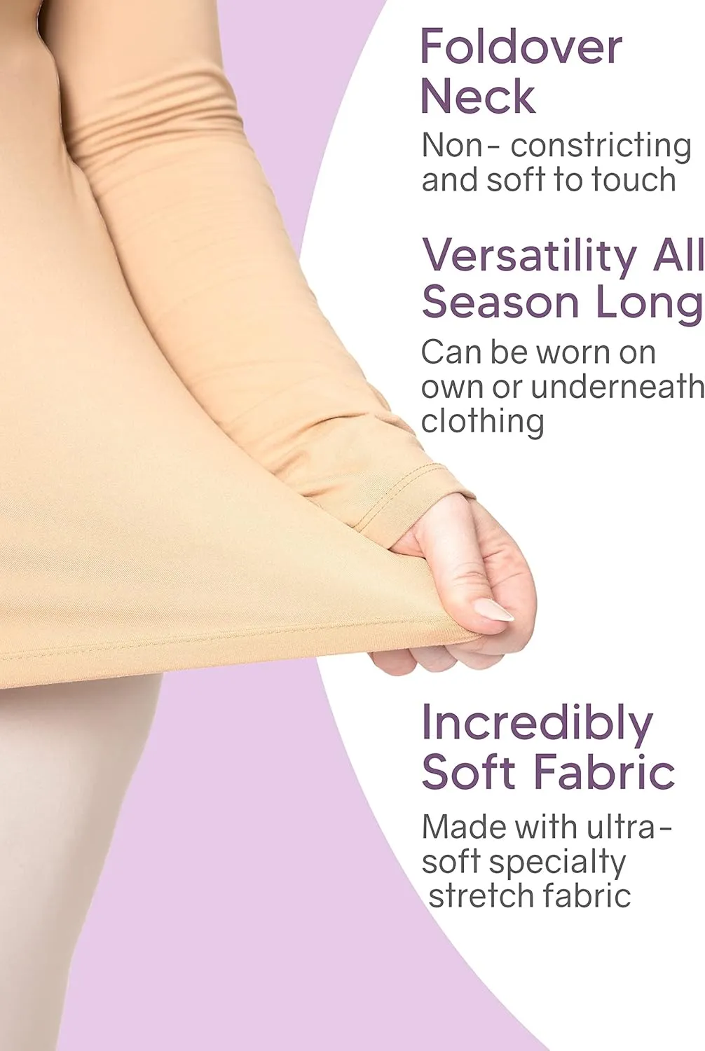 STRETCH IS COMFORT Women's Plus Size Relaxed and Regular Turtleneck | XL - 7X