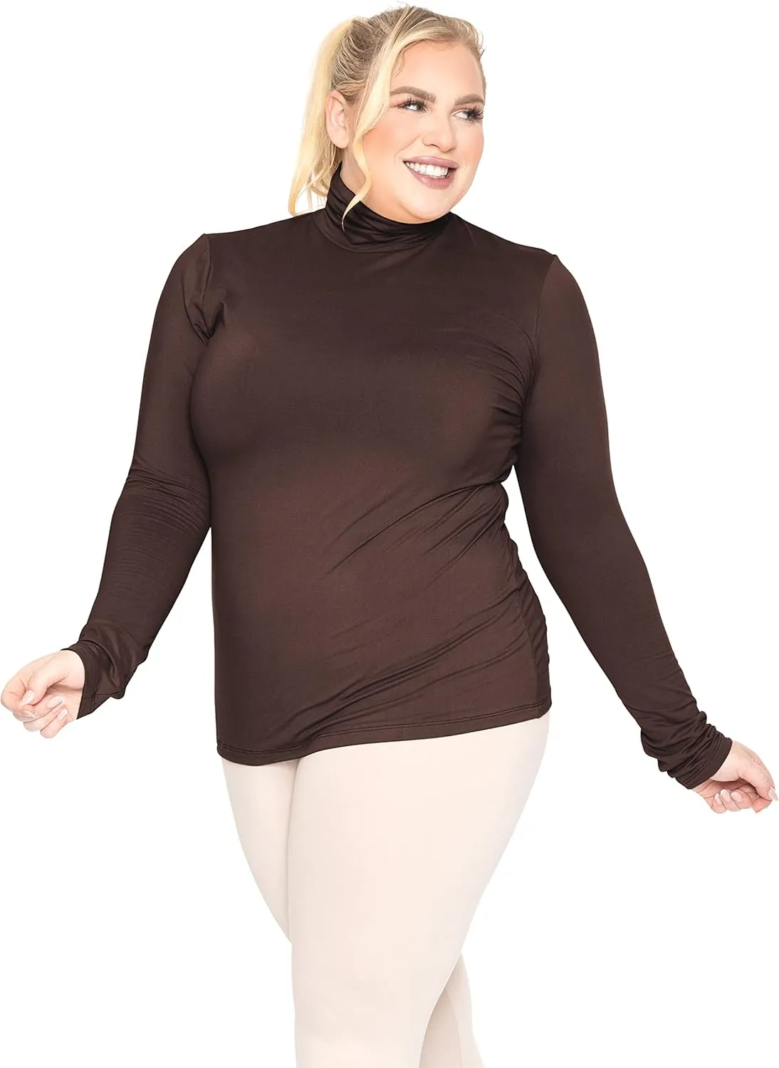 STRETCH IS COMFORT Women's Plus Size Relaxed and Regular Turtleneck | XL - 7X