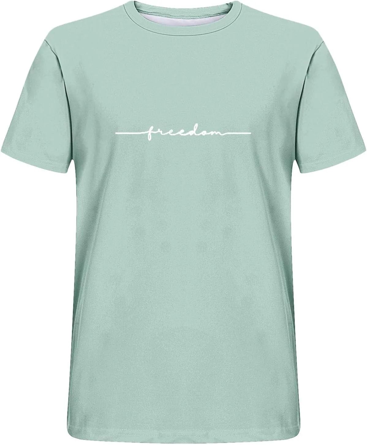 Summer Shirts for Men Fashion Printed Short Sleeve Crew Neck T Shirt Casual Loose Fit Comfortable Athletic Tee Tops