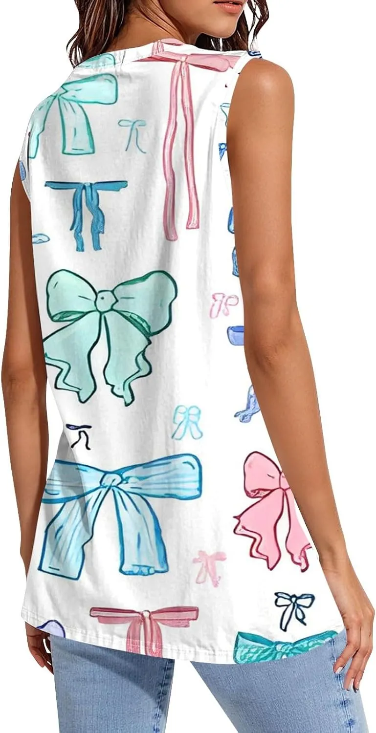 Tank Tops for Women Sleeveless U Neck Summer Activewear Ladies Sports Loose Boho Beach Outfit