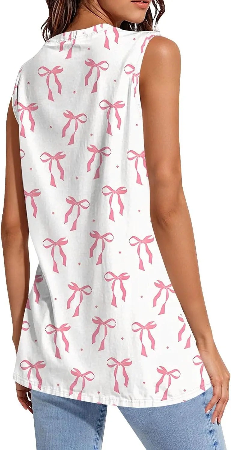 Tank Tops for Women Sleeveless U Neck Summer Activewear Ladies Sports Loose Boho Beach Outfit