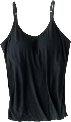 Tank Tops for Women,Shelf Bra Camisoles Adjustable Spaghetti Strap Tank Tops Built in Bra Basic Layer Cami