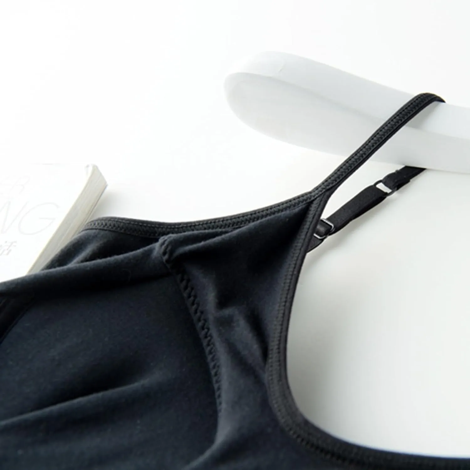 Tank Tops for Women,Shelf Bra Camisoles Adjustable Spaghetti Strap Tank Tops Built in Bra Basic Layer Cami