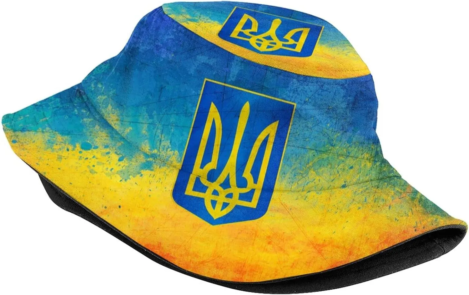 Ukraine Flag Bucket Hat Fashion Beach Sun Wide Brim Cap Outdoor Fisherman Hats for Women Men Teens