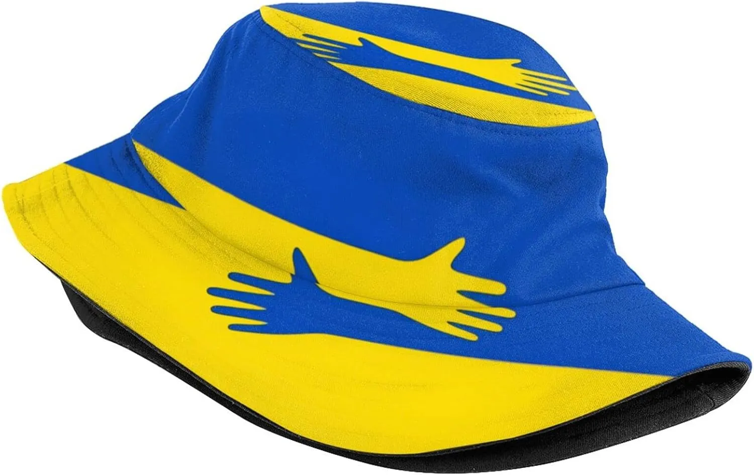 Ukraine Flag Bucket Hat Fashion Beach Sun Wide Brim Cap Outdoor Fisherman Hats for Women Men Teens
