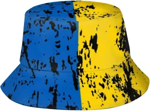 Ukraine Flag Bucket Hat Fashion Beach Sun Wide Brim Cap Outdoor Fisherman Hats for Women Men Teens