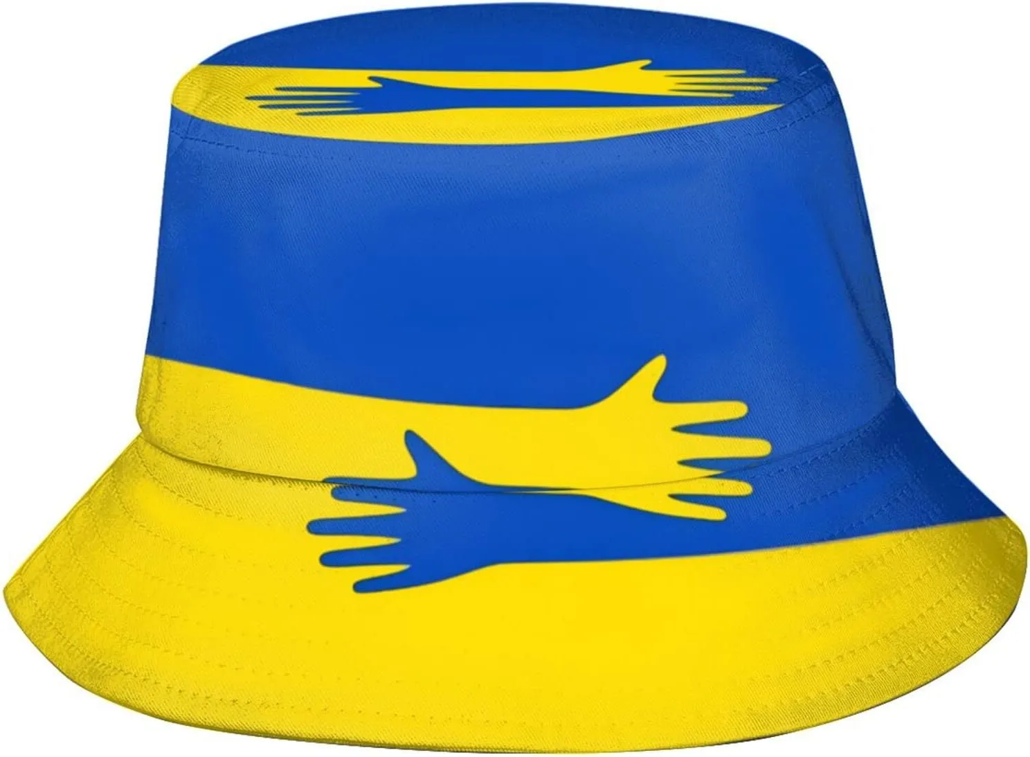 Ukraine Flag Bucket Hat Fashion Beach Sun Wide Brim Cap Outdoor Fisherman Hats for Women Men Teens