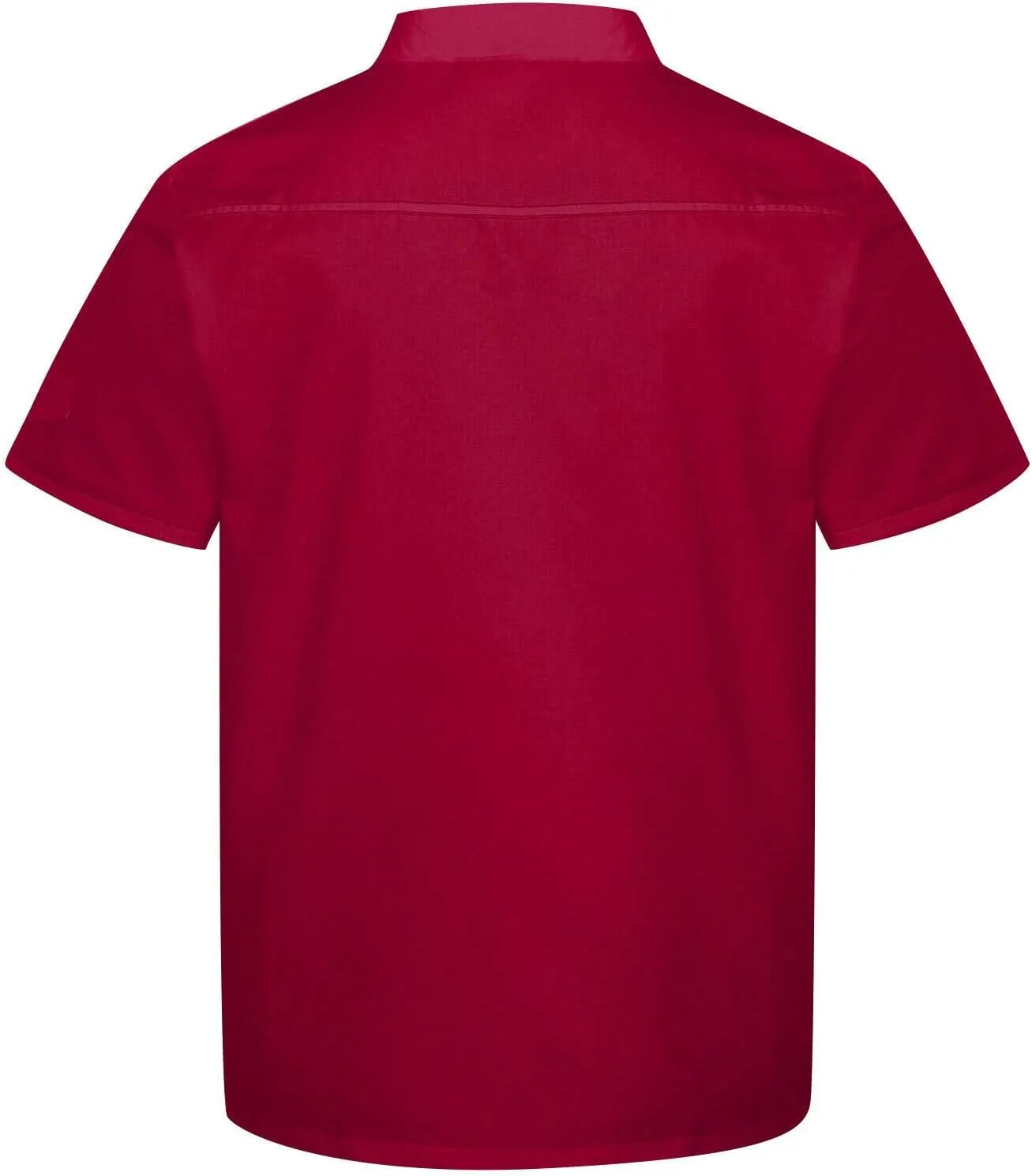 Unisex Chef Coat Comfortable Breathable Short Sleeve Chef Jacket Restaurant Hotel Uniform