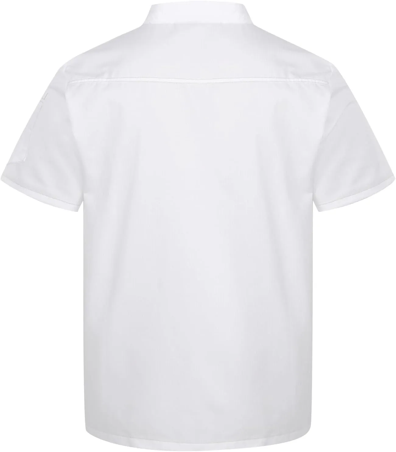 Unisex Chef Coat Comfortable Breathable Short Sleeve Chef Jacket Restaurant Hotel Uniform