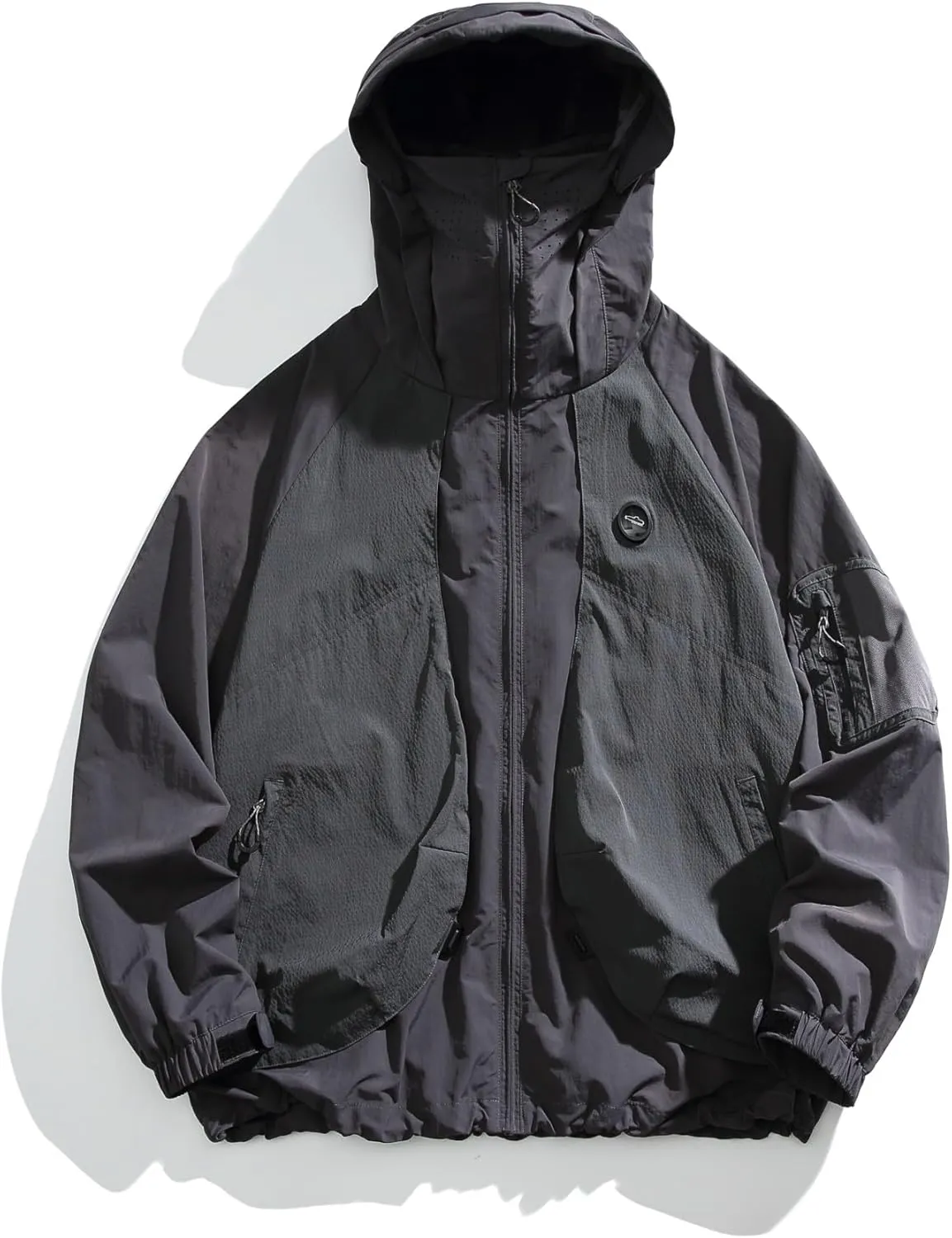 UPF50  Waterproof Windproof Sun Hoodie - Unisex Outdoor Jacket with Perfect for Hiking, Cycling & Urban