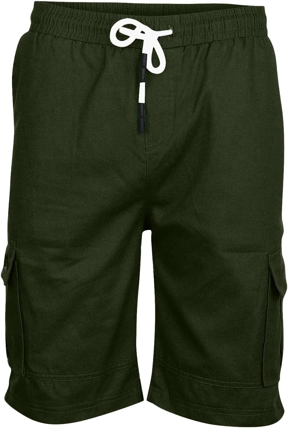 WENKOMG1 Mens Cotton Gym Shorts,Solid Elastic Waist Drastring Workout Shorts Running Jogging Trunks Basketball Shorts