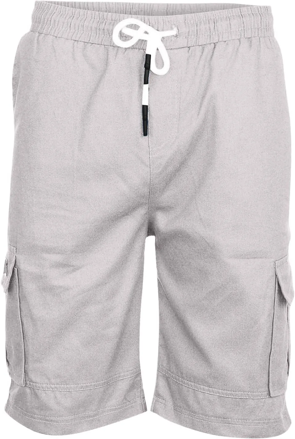WENKOMG1 Mens Cotton Gym Shorts,Solid Elastic Waist Drastring Workout Shorts Running Jogging Trunks Basketball Shorts