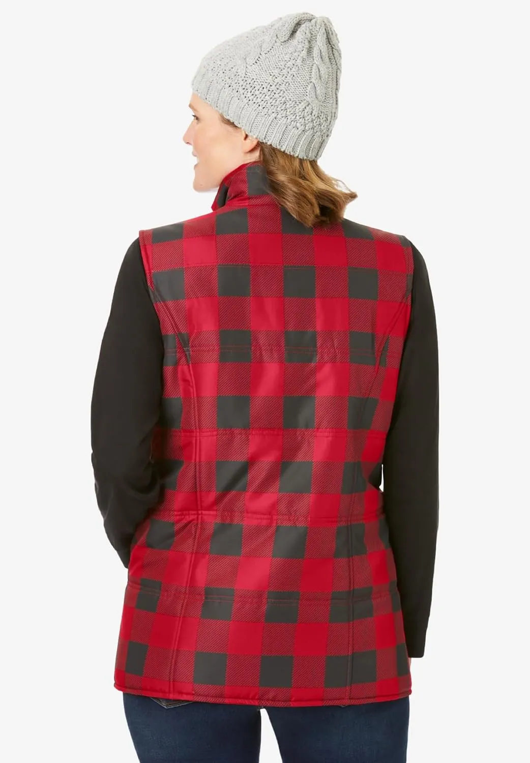 Woman Within Women's Plus Size Quilted Vest