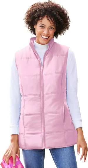 Woman Within Women's Plus Size Quilted Vest