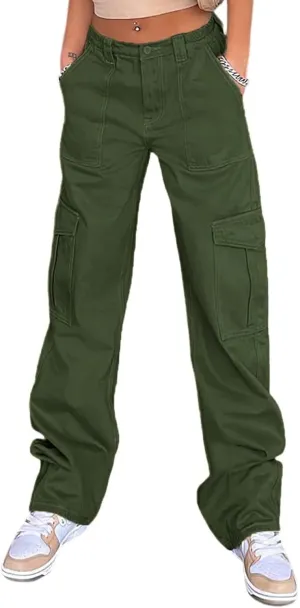 Women High Waisted Straight Leg Trouser Y2K Slimd Fit Vintage Jeans Baggy Oversized Sweatpant