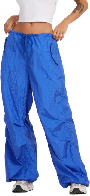 Women Oversized Cargo Pants Drawstrings Baggy Low Waist Loose Sweatpants Cinch Bottom Joggers Hippie Trousers Vintage