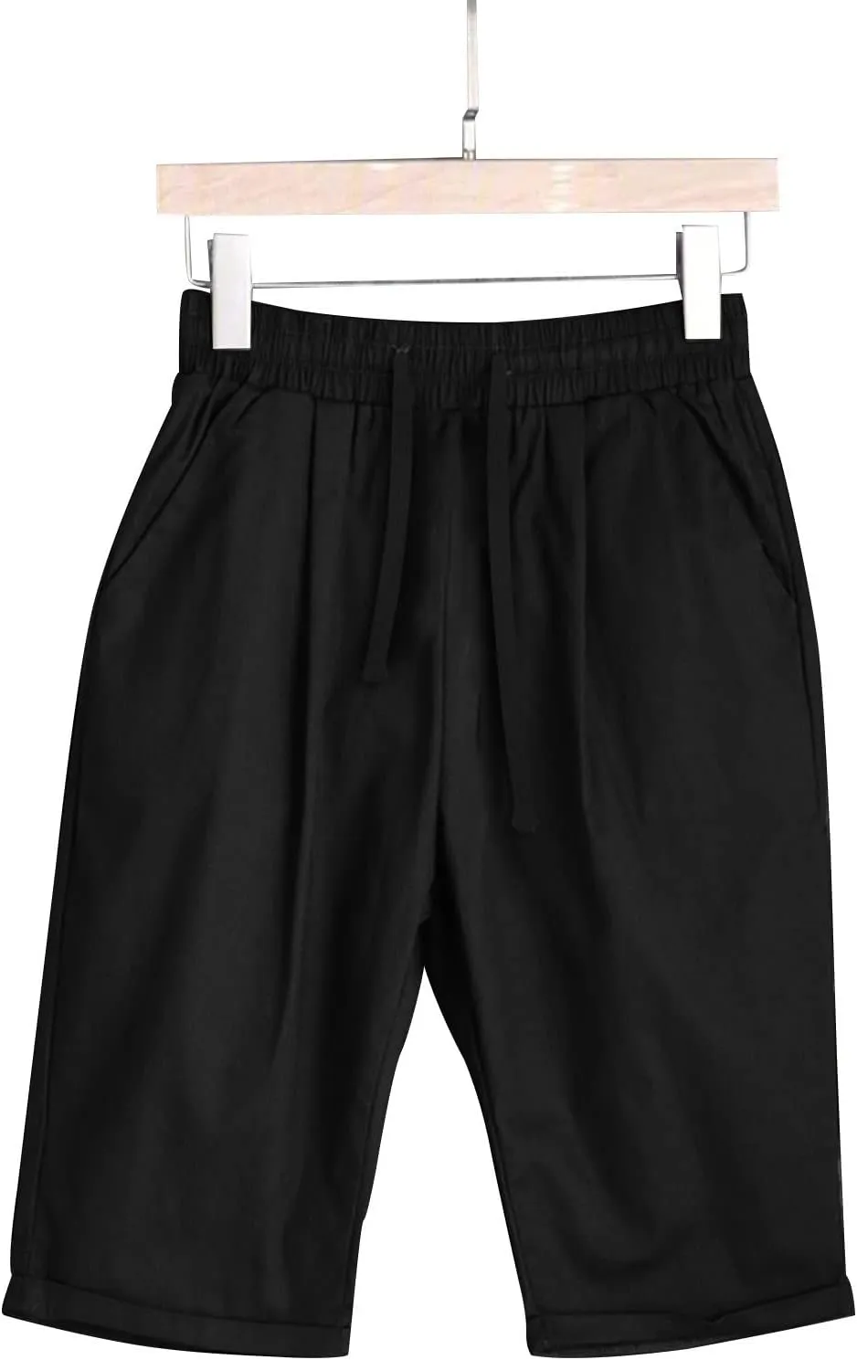 Women's Bermuda Shorts Jersey Shorts Workout Yoga Athletic Long Shorts for Women Comfy Summer Drawstring Shorts