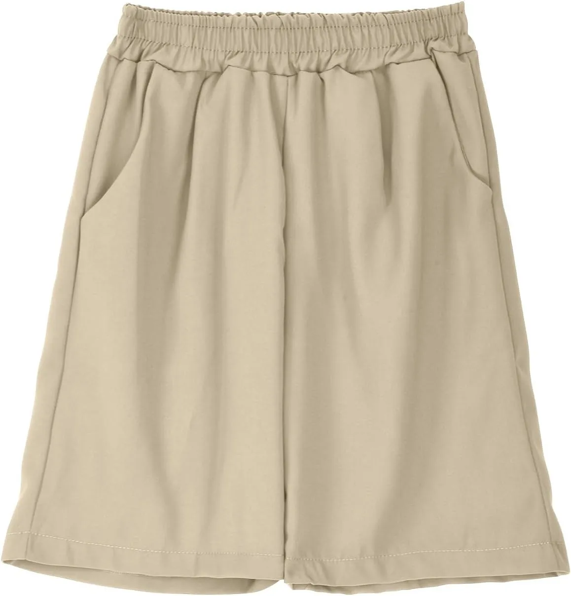 Womens Cotton Linen Shorts Casual Solid Wide Leg Shorts Comfy Elastic High Waisted Shorts Summer Beach Shorts