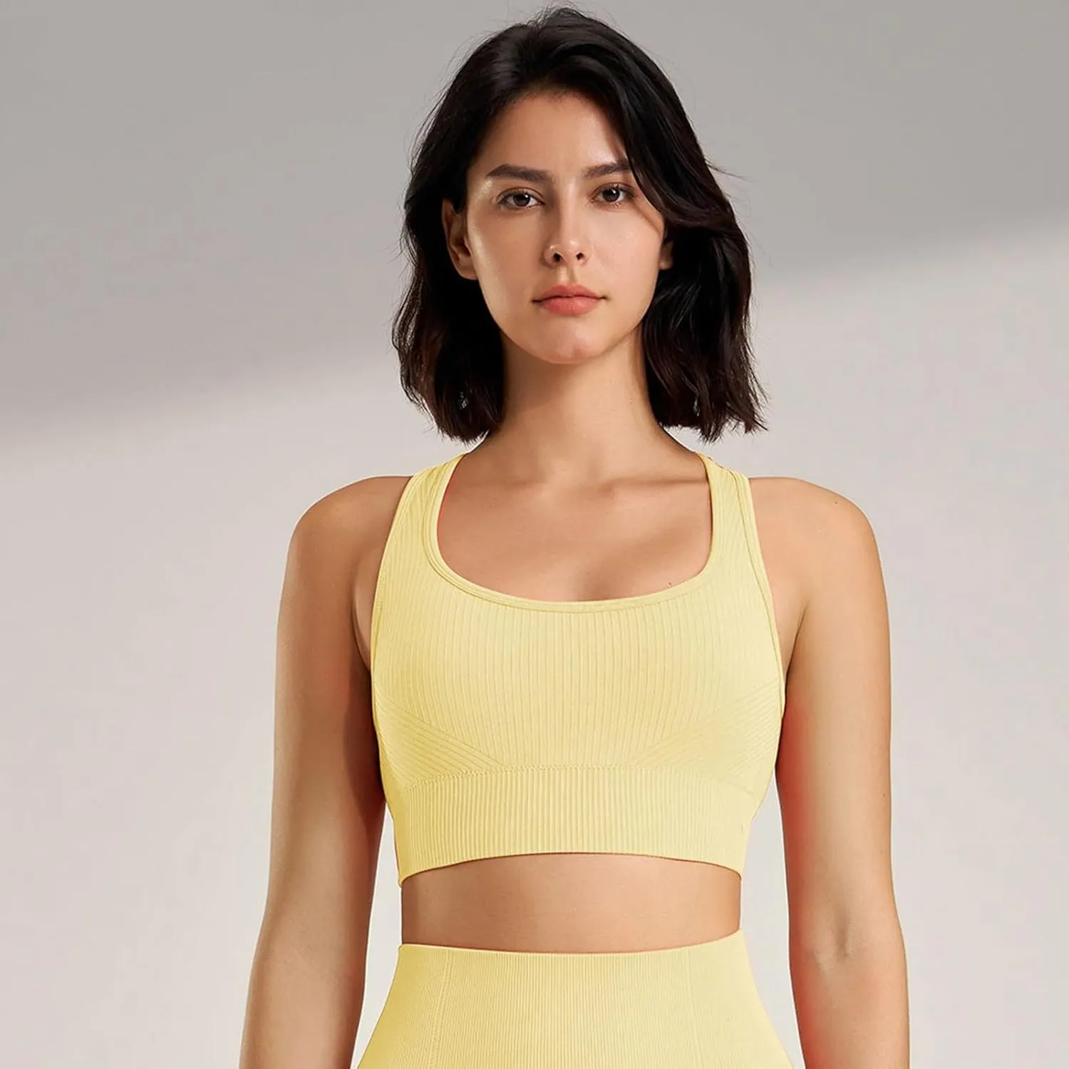 Women's Crop Tank Tops Stretch Slim Yoga Fitness Sport Bralettes Underwear Quick-Dry Wicking Bras Corset Vest Tops