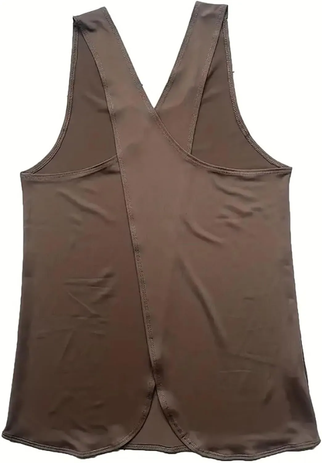 Women's Cross Open Back Workout Tank Tops Loose Fit Sleeveless Yoga Shirts Exercise Activewear for Running