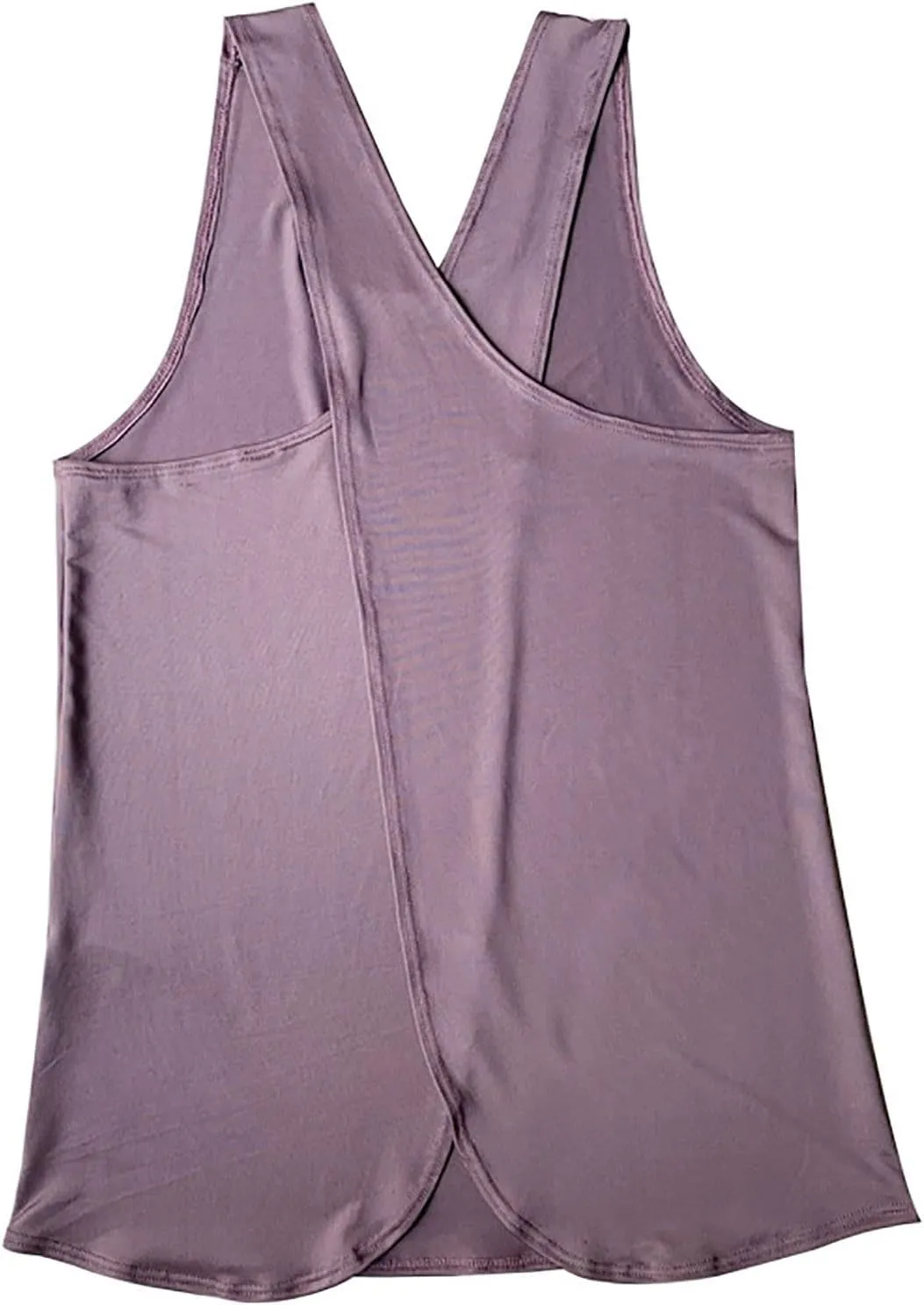 Women's Cross Open Back Workout Tank Tops Loose Fit Sleeveless Yoga Shirts Exercise Activewear for Running
