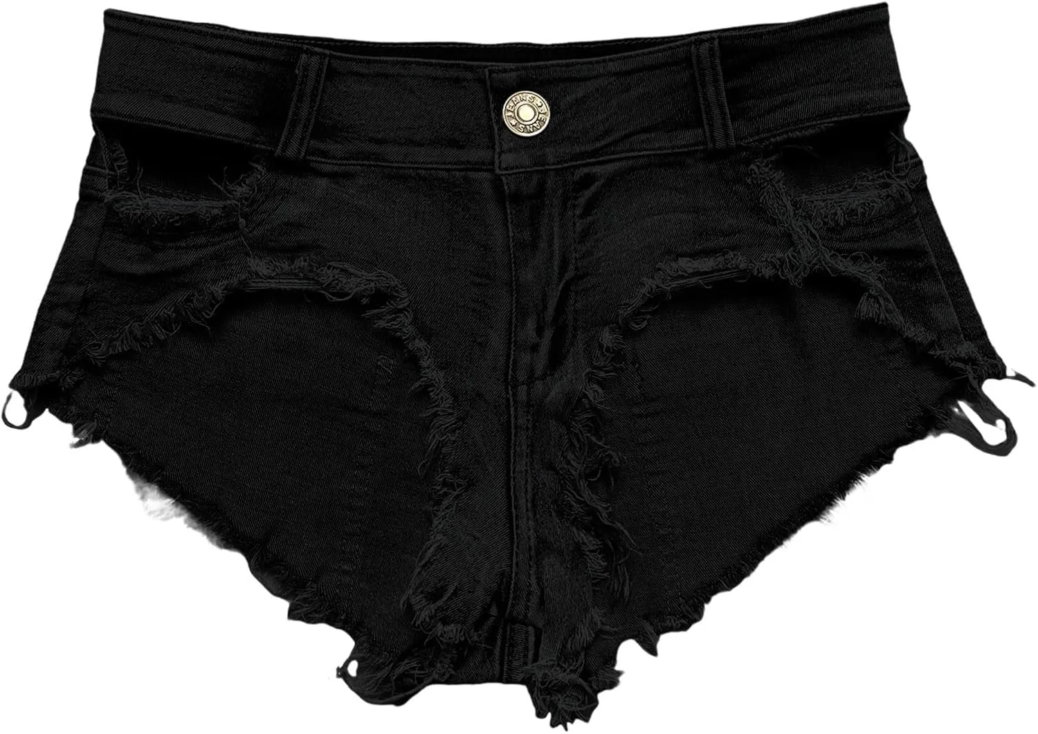 Women's High Waisted Stretchy Denim Shorts Summer Jeans Shorts Pompom Shorts Women