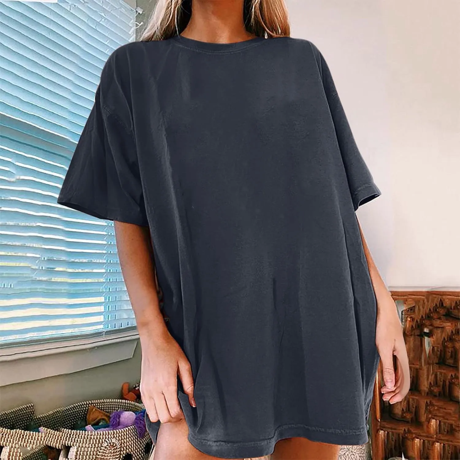 Women's Loose and Comfortable Oversized Trendy T Shirt Top Perfectly Tops