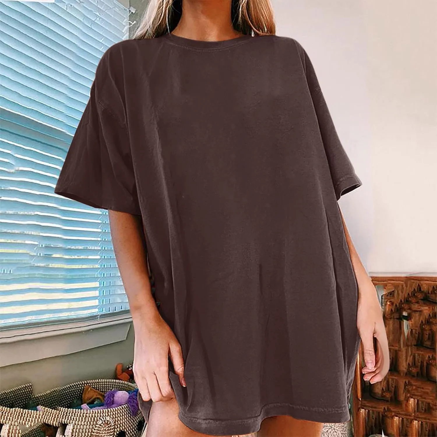 Women's Loose and Comfortable Oversized Trendy T Shirt Top Perfectly Tops
