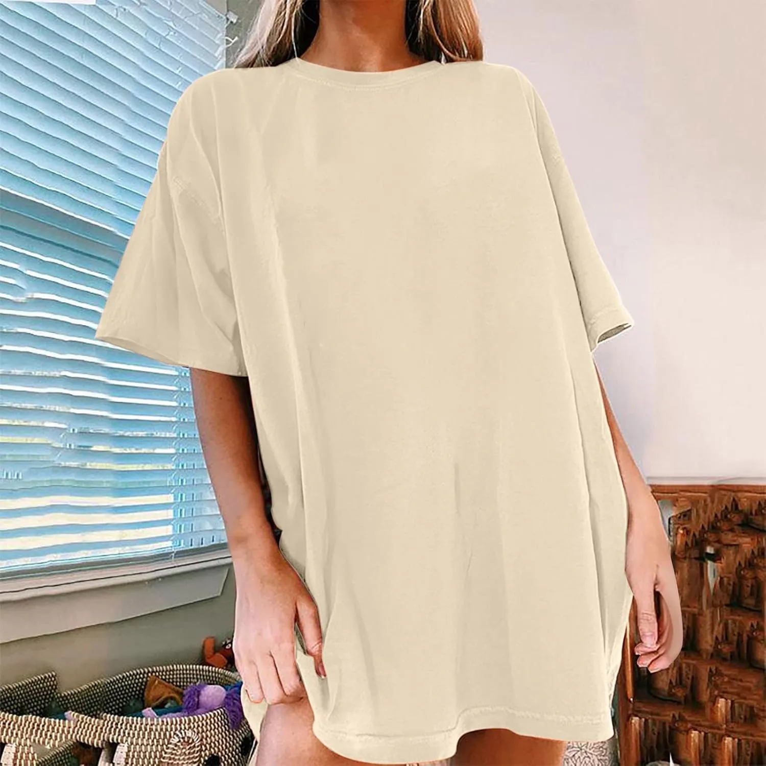 Women's Loose and Comfortable Oversized Trendy T Shirt Top Perfectly Tops