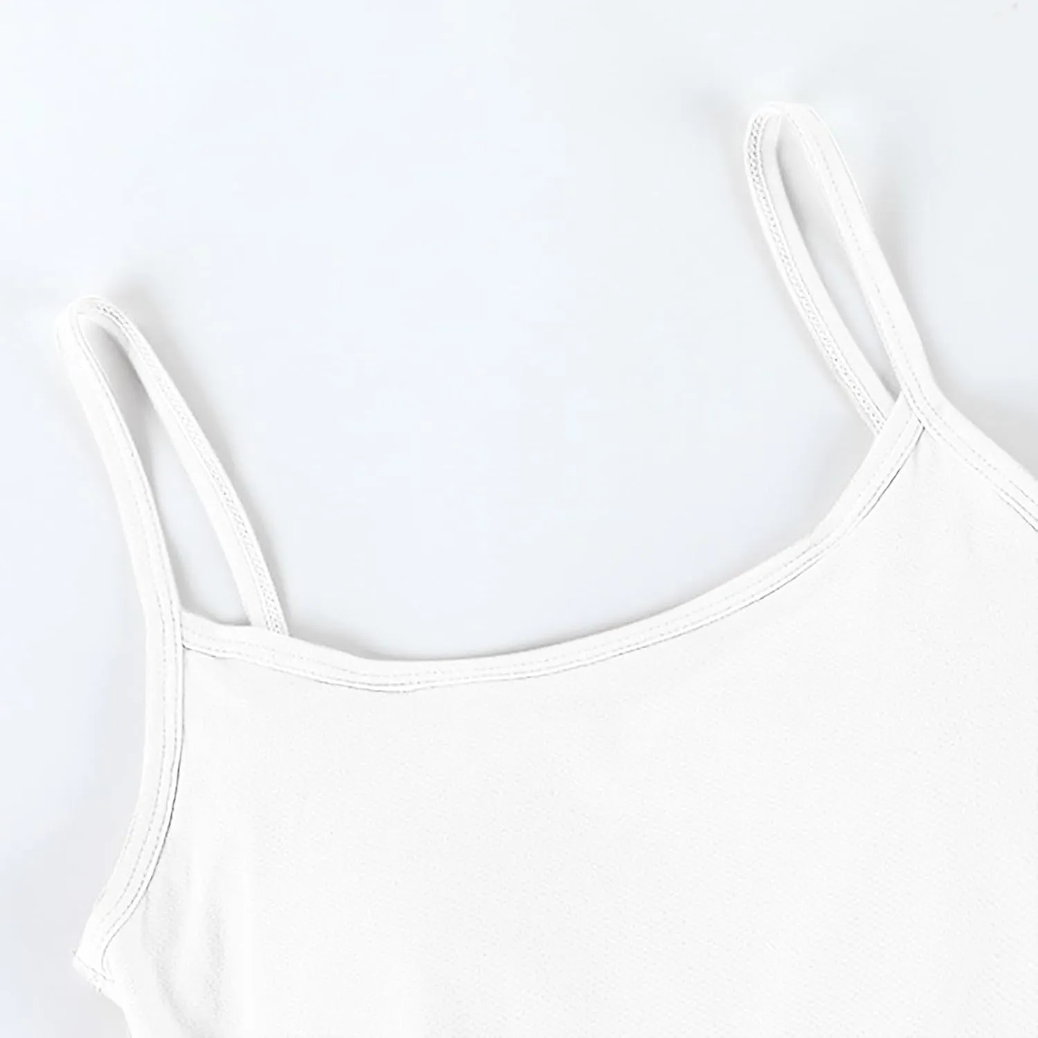 Womens Ribbed Workout Camisoles Built-In Bra Yoga Tanks with Breathable Stretch Convertible Spaghetti Strap Tops