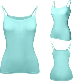 Women's Shaping Cami with Built in Bra, Tummy Control Shapewear Camisole Tops for Woman T-Shirt with Built-in Bra