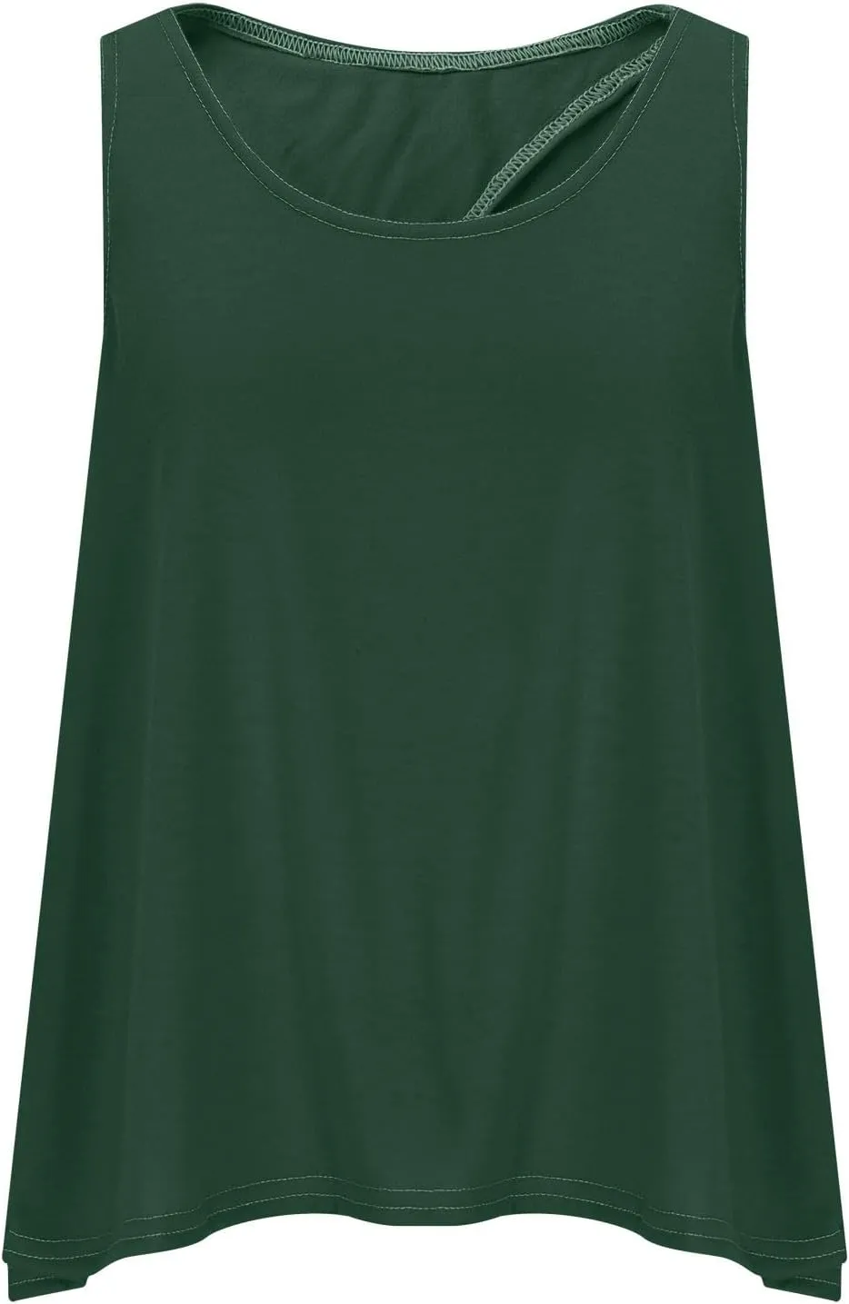 Womens Sleeveless Workout Shirts Sexy Open Back Activewear Athletic Clothes Round Neck Sports Yoga Tank Tops