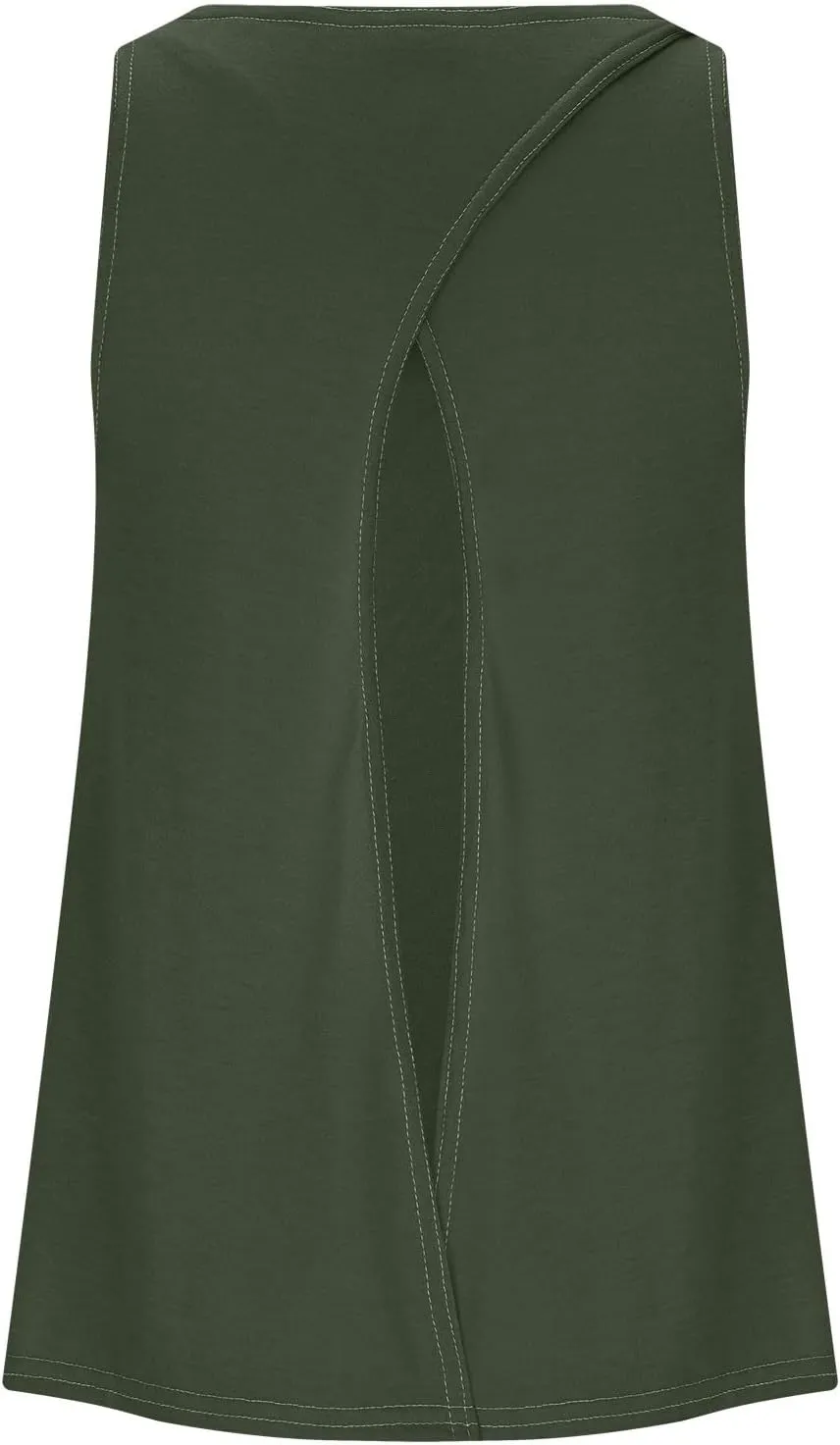 Womens Sleeveless Workout Shirts Sexy Open Back Activewear Athletic Clothes Round Neck Sports Yoga Tank Tops
