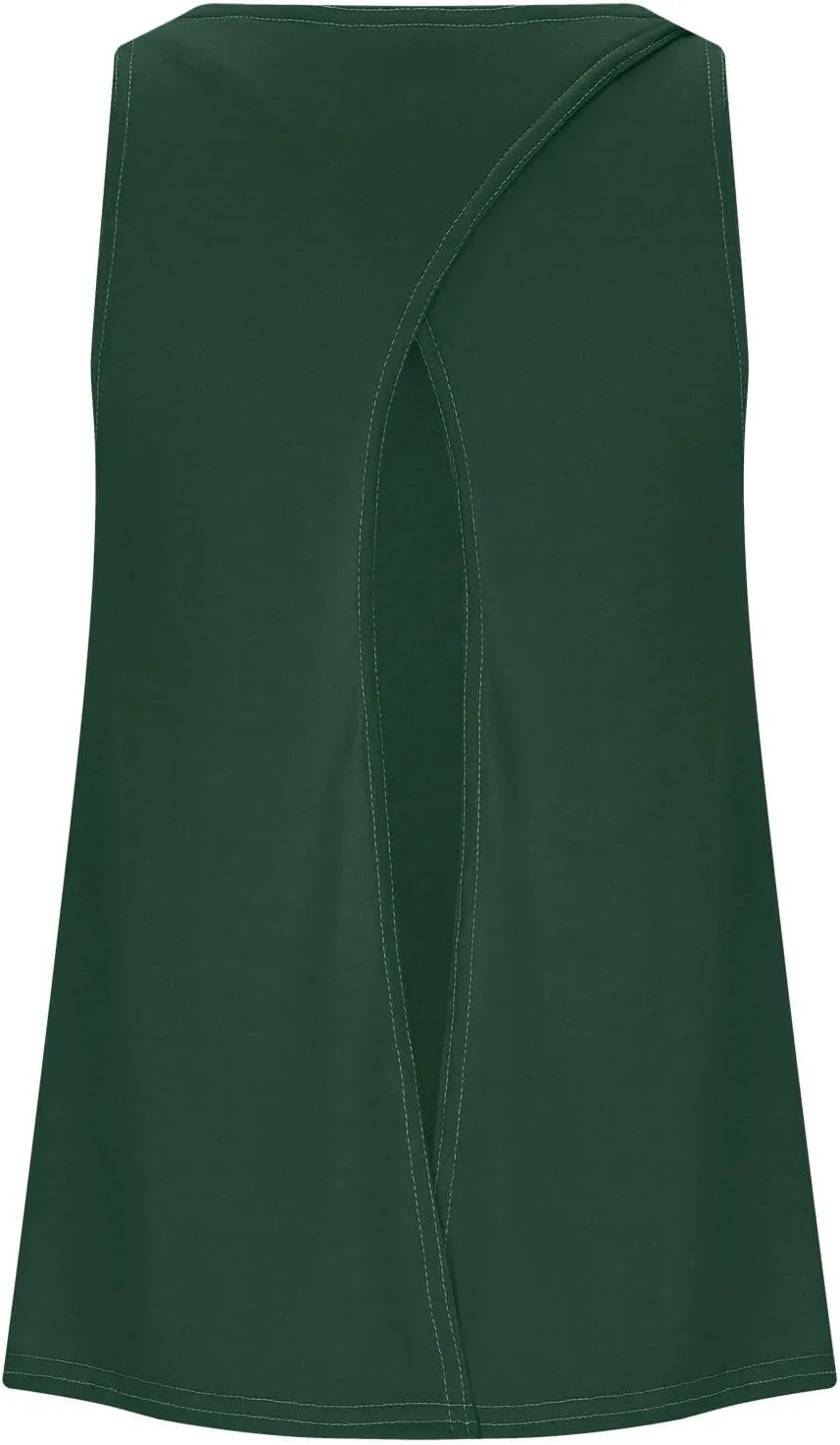 Womens Sleeveless Workout Shirts Sexy Open Back Activewear Athletic Clothes Round Neck Sports Yoga Tank Tops