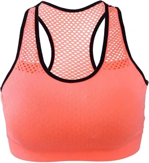 Womens Sports Bras High Support Mesh Quick Dry Running Tank with Built in Bra Non Steel Ring Sports Gym Underwear