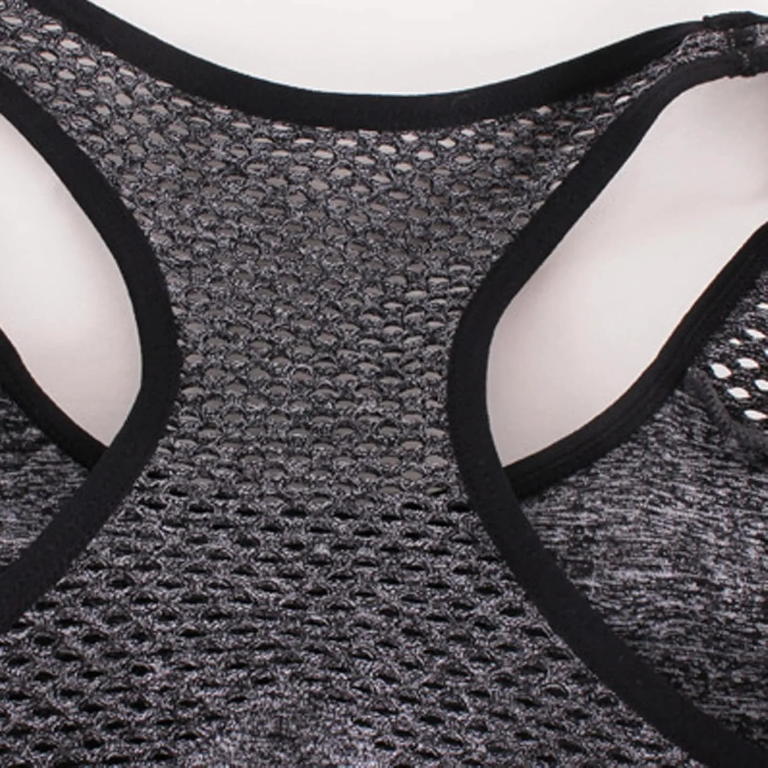 Womens Sports Bras High Support Mesh Quick Dry Running Tank with Built in Bra Non Steel Ring Sports Gym Underwear
