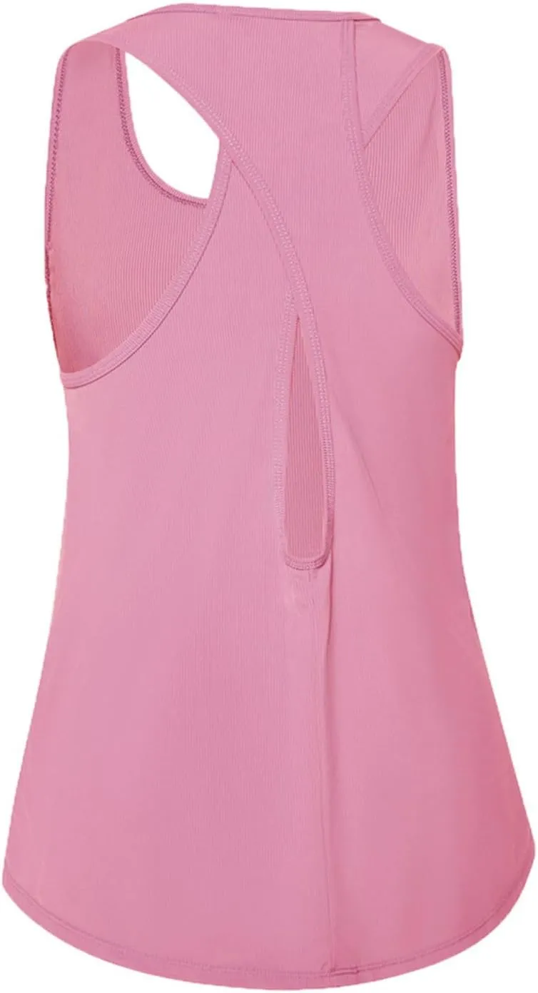 Womens Workout Tops Racerback Running Yoga Tank Tops Scoop Neck Exercise Athletic Shirts Sleeveless Gym Clothes