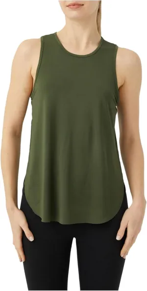 Women's Workout Tops Sleeveless Athletic Tops Solid Color Running Tank Top for Sports Exercise
