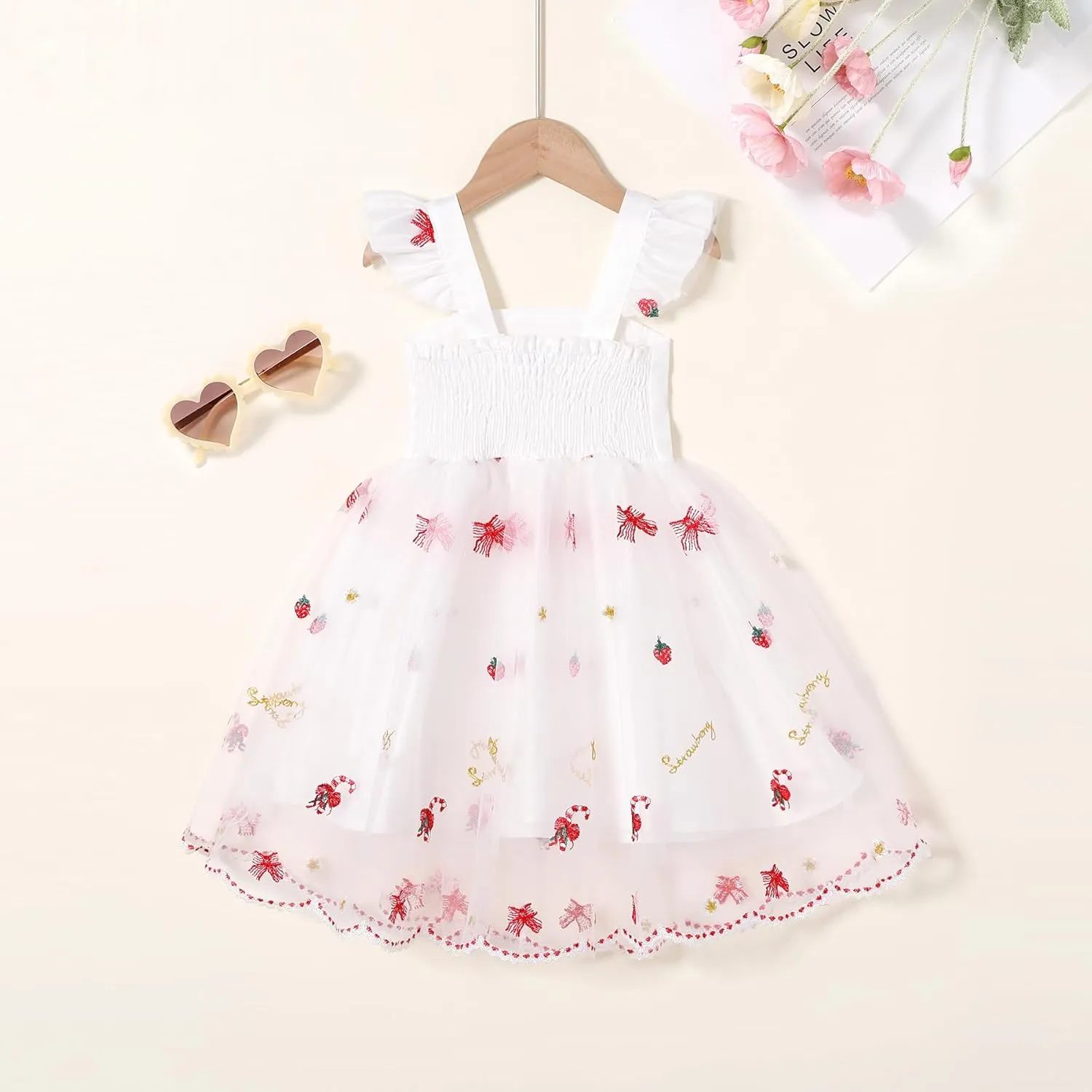 YOUNGER TREE Toddler Girl Tutu Dress Tulle Summer Dresses Party Princess Sundress for 1-6Y