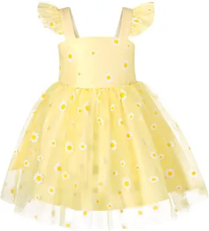 YOUNGER TREE Toddler Girl Tutu Dress Tulle Summer Dresses Party Princess Sundress for 1-6Y