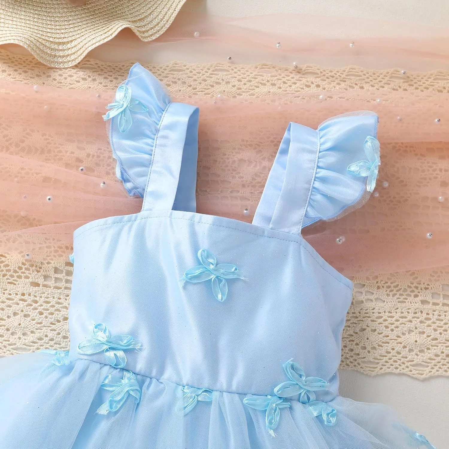 YOUNGER TREE Toddler Girl Tutu Dress Tulle Summer Dresses Party Princess Sundress for 1-6Y